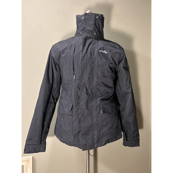 Oakley Jackets & Blazers - Oakley Ski Jacket Womens Sz small Black Baggy Fit 3 In 1 Fleece Lined Snowboard